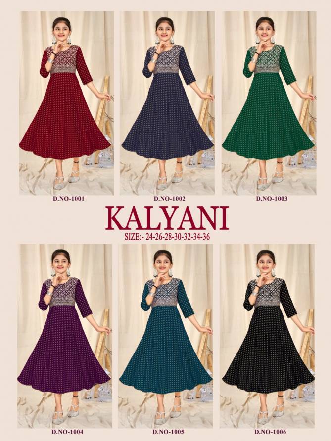 Kalyani Daughter Heavy Rayon Kurti Catalog
